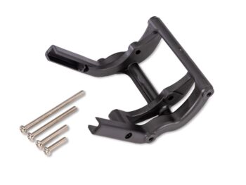 Traxxas TRX3677-BLK Traxxas TRX3677-BLK Wheelie bar mount (1)/ hardware (fits Stampede, Rustler, Bandit series)