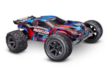 Traxxas TRX37454-4-RED Rustler 2WD HD VX3 Brushless, Red