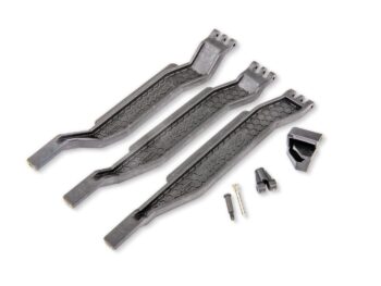 Traxxas TRX6726X-SLGRY Traxxas TRX6726X-SLGRY Battery hold-down (3)/ battery clip/ hold-down post (slate gray)/ screw pin/ pi