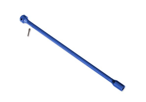 Traxxas TRX6767X-BLUE Driveshaft, center, plastic (blue)/ screw pin