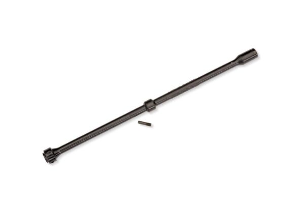 Traxxas TRX6767X Driveshaft, center, plastic (black)/ screw pin