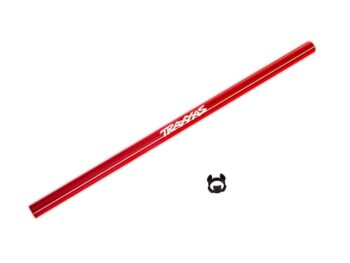 Traxxas TRX6855-RED Traxxas TRX6855-RED Driveshaft, center, 6061-T6 aluminum (red-anodized) (214mm)/ center bearing bushing