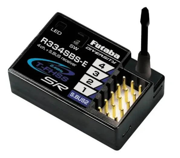 Futaba FPR334SBSE Receiver R334SBS-E 4CH S.BUS2 T-FHSS-SR Diversity