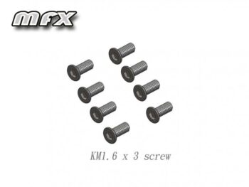 Atomic MFX-28 Platkop schroef KM 1.6 x 3 (8st)